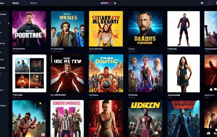 **A vibrant and diverse online streaming platform interface showcasing a wide array of content categories (movies, TV shows, documentaries, sports) to illustrate user choice and content competition. The visual should emphasize a modern, user-friendly design.**