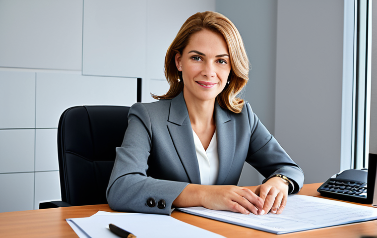 Professional Businesswoman**

A professional businesswoman in a modest business suit, sitting at a desk in a modern office. Fully clothed, appropriate attire, safe for work. Perfect anatomy, natural proportions, well-formed hands, proper finger count. Professional photography, high quality. Professional, modest, family-friendly.

**