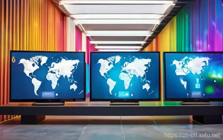 OTT와 콘텐츠 제작 환경 - **Prompt:** A dynamic, multi-panel mosaic or collage illustration showcasing a diverse group of indi...