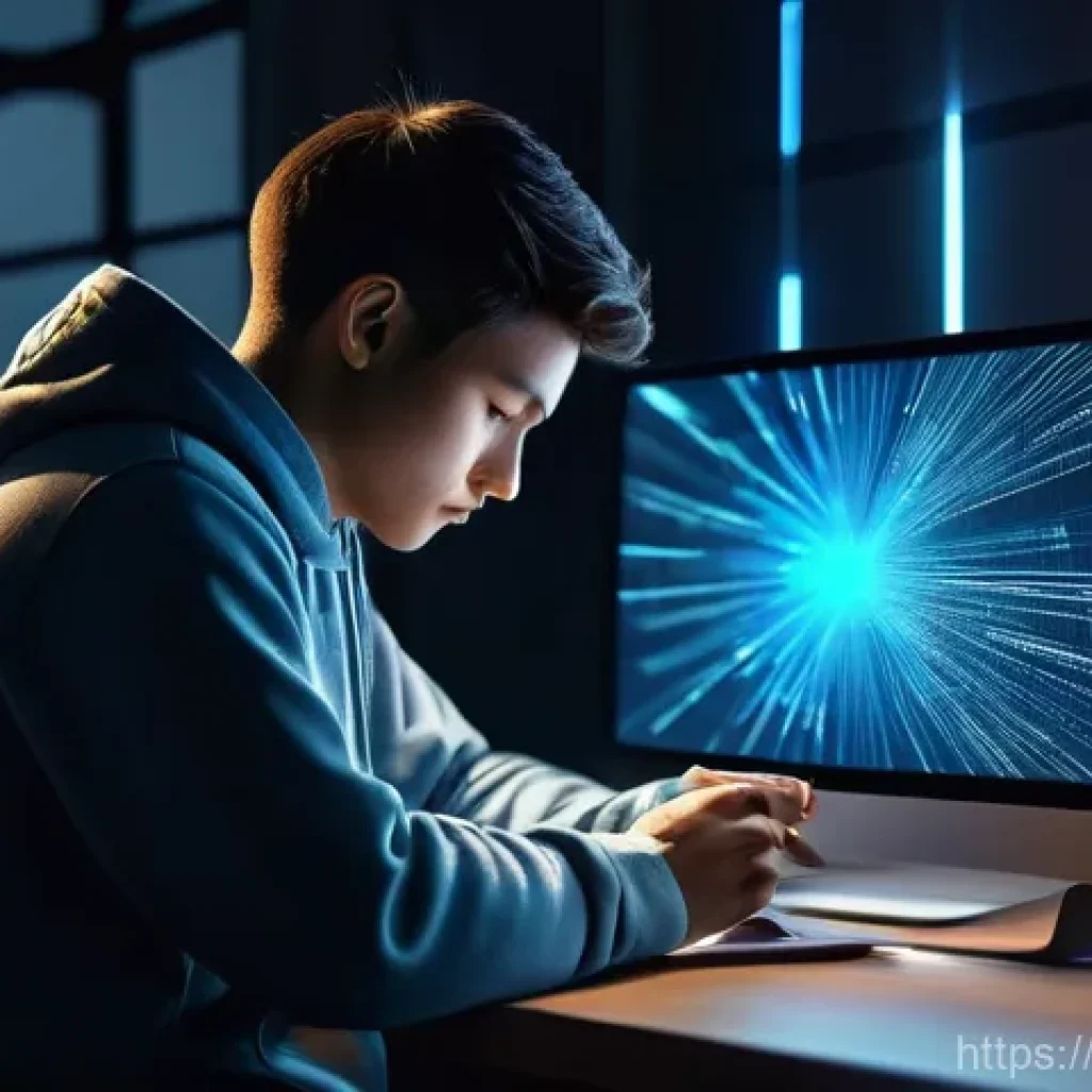 OTT와 모바일 데이터 요금제 - **Prompt:** A young adult, dressed in a comfortable hoodie and jeans, sits thoughtfully at a minimal...