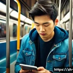 OTT와 5G 네트워크 - **Prompt 1: "The Portable Cinema Journey"**
    A young adult, dressed in stylish but comfortable ev...