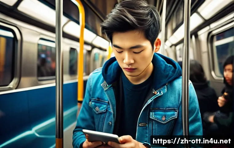 OTT와 5G 네트워크 - **Prompt 1: "The Portable Cinema Journey"**
    A young adult, dressed in stylish but comfortable ev...