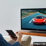 OTT 버퍼링 문제 해결 - **Prompt:** A young adult, dressed in comfortable, modern casual wear (jeans and a t-shirt), sits on...